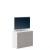 Comoda ARONA 90, A42, H74, 1U4S, Alb Portelan, Gri Piatra