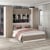 Dormitor ARONA 4, pat matrimonial, 4 dulapuri, Alb Portelan, Oak