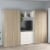 Dressing dormitor ARONA A 270, A50, H195, 4U4S, Alb Portelan, Oak