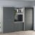 Dressing dormitor ARONA A 270, A50, H195, 4U4S, Alb Portelan, Antracit