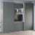 Dressing dormitor ARONA A 270, A50, H230, 5U4S, Alb Portelan, Antracit