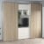Dressing dormitor ARONA A 270, A50, H230, 5U4S, Alb Portelan, Oak