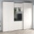 Dressing dormitor ARONA A 270, A50, H230, 5U4S, Alb Portelan