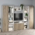 Biblioteca Living ARONA A 270, A50, H195, 4U, Alb Portelan, Stejar
