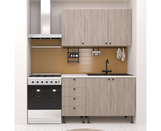 Mobila bucatarie DOMINO A135, Oak