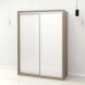 Dulap haine usi glisante PRIMAVERA 155, H205, Oak, Alb Gloss
