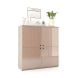 Comoda living CUBO 120, 4U, Clasic, Oak, Cappuccino Gloss