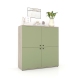 Comoda living CUBO 120, 4U, Clasic, Oak, Pesto