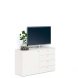 Comoda ARONA 120, A42, H74, 1U4S, Alb Portelan