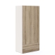 Dulap haine ARONA 90, A50, H195, 2U2S, Alb Portelan, Stejar