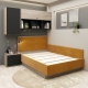 Dormitor colt RIALTO 4, Oak, Antracit, Catifea Galben Mustar - 3