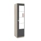 Dulap depozitare haine LINEA 45, A52, H200, 1U PO, Oak, Antracit - 1