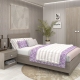 Dormitor complet cu saltea LINEA 1, 140x200, Oak