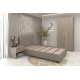 Dormitor complet cu saltea LINEA 1, 140x200, Oak3