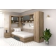 Dormitor colt AMBRO 8, Stejar, Antracit - 1