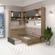 Dormitor colt AMBRO 7, Stejar, Antracit - 1