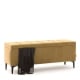 Lada depozitare GEORGIA 120x30, Catifea Galben Mustar