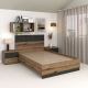 Pat de o persoana AMBRO, 120x200, Stejar, Antracit, suport satea