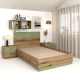 Pat copii AMBRO, 90x200, Stejar, Pesto - 2