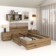 Pat copii AMBRO, 90x200, sertar lateral, Stejar - 2