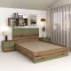 Pat matrimonial AMBRO, 160x200, Stejar, Pesto - 1