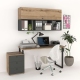 Ansamblu birou STUDIO 5, Stejar, Antracit 2