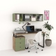 Ansamblu birou STUDIO 4, Stejar, Pesto