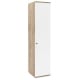 Dulap haine PRIMAVERA 45, H200, 1U, polite, Stejar, Alb