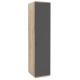 Dulap haine PRIMAVERA 45, H200, 1U, polite, Stejar, Antracit