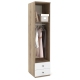 Dulap haine PRIMAVERA 45, H200, 1U2S, bara umerase, Stejar, Alb Gloss - 1