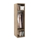 Dulap haine PRIMAVERA 45, H180, 1U, bara umerase, Stejar, Alb - 1
