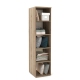 Dulap haine PRIMAVERA 45, H180, 1U, polite, Stejar, Alb - 1