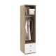 Dulap haine PRIMAVERA 45, H180, 1U2S, bara umerase, Stejar, Alb Gloss - 1