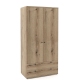 Dulap haine PRIMAVERA 90, H180, 2U2S, polite, Stejar