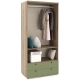 Dulap haine PRIMAVERA 90, H200, 2U2S, bara umerase, Stejar, Pesto, compartimentare