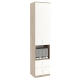 Dulap depozitare bibliorafturi LINEA 45, A37, H200, 1U-111, 2S, Oak, Alb