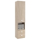Dulap depozitare bibliorafturi LINEA 45, A37, H200, 1U-111, 2S, Oak
