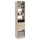 Dulap depozitare bibliorafturi LINEA 45, A37, H200, 2S, Oak
