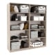 Dulap depozitare haine LINEA 180, A52, H200, 4U PO, Oak - 1