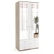 Dulap depozitare haine LINEA 90, A52, H200, 2U-151, 4S BUPO, Oak, Alb - 1