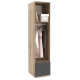 Dulap haine PRIMAVERA 45, H200, 1U2S, bara umerase, Stejar, Antracit - 1