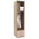 Dulap haine PRIMAVERA 45, H200, 1U2S, bara umerase, Stejar, Cappuccino Gloss - 1