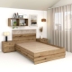 Oferta Pat copii AMBRO, 90x200, Stejar, cu saltea inclusa, suport saltea