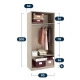 Oferta Dormitor LINEA 4, Antracit cu saltea inclusa - 1