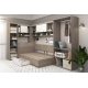 Oferta Dormitor colt AMBRO 10, Oak, Alb cu saltea inclusa - 3