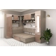 Compartimentare Dormitor colt AMBRO 9, Oak, Cappuccino Gloss