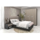 Dormitor LINEA 4, Antracit, Oak ,2