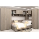 Oferta Dormitor colt ALESSIO 4, Oak cu saltea inclusa - 1