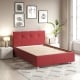Oferta Pat tapitat ARISA, 140x200, stofa Rosie cu saltea inclusa - 1