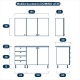 Mobila bucatarie DOMINO A135, Oak, Antracit - 1